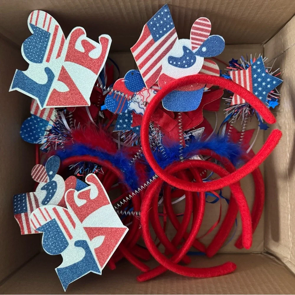 12pcs Patriotic Party Headbands